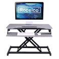 thumbnail image 4 of Rocelco VADR-G Rehausseur de Bureau à Hauteur Réglable, Assis-Debout, à Levage Haut (Gris), 4 of 6