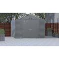 thumbnail image 2 of Arrow Select 10 x 12 x 8 ft Charcoal Steel Storage Shed, 2 of 8