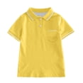 thumbnail image 1 of Polos pour Garçons Polo Uni Chemises de Rugby pour Garçons Polos à Manches Courtes 7-8 Ans, 1 of 4