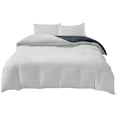 thumbnail image 2 of 4 Piece Bedding Set | Duvet Cover, Fitted Sheet & Pillowcases | Reversible Design for Student Dorm, Guest Room & Home | Soft Washed Polyester Microfiber | Twin, Full & Queen Sizes, 2 of 6