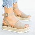 thumbnail image 5 of Sandales d'Été pour Femme à Bout Ouvert Décontractées à Plateforme Compensée Chaussures Décontractées, 5 of 5