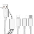 thumbnail image 1 of 3 in 1 USB Cable Type-C/Lightning/Micro USB Charging Cable 3ft, 1 of 8