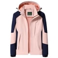 thumbnail image 1 of Dvkptbk Veste à Capuche Femmes Imperméable Unie Manteau de Pluie Extérieur à Capuche Coupe-Vent Haut en Liquidation, 1 of 2