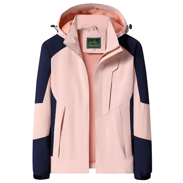 Dvkptbk Veste à Capuche Femmes Imperméable Unie Manteau de Pluie Extérieur à Capuche Coupe-Vent Haut en Liquidation