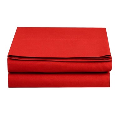 Mocassi 18" - 21" Extra Deep Pocket Fitted Sheet, Fits High Profile Mattresses with Toppers, Premium, California King Size, Red