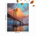 thumbnail image 3 of Qisvanset Serene Lake Sunset Pier Canvas Print 12x16 Inch Kitchen Wall Art, 3 of 8