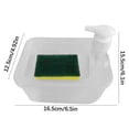 thumbnail image 2 of Yhmxh Cleaning Supplies Kitchen Detergent Soap Dispenser Sponge Eraser Press Box Cleaning Brush Soap Box Circular Storage Box Soap Box Press Boxs, 2 of 2