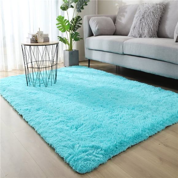 Meitianfacai Tapis Uni Super Doux pour Salon, Antidérapant et Lavable, Tapis Shaggy, Tapis Carré pour Salon Salle à Manger Maison Chambre, Tapis Décor de Sol, 31.5x78.7 Pouces