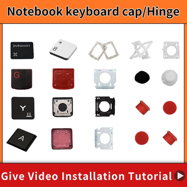 Keyboard Laptop For ASUS ACER HP DELL IBM lenovo Xiaomi HUAWEI Samsung MSi LG Apple HASEE SONY cap Keycap And hinge Replacement 2 Keycap