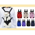 thumbnail image 2 of Cat Carrier, Portable Pet Carrier Backpack, Adjustable Pet Front Cat and Dog Carrier Backpack for Hiking and Riding(Purple,Medium), 2 of 4