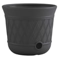 thumbnail image 1 of Suncast 14 x 12" Resin Decorative Hideaway Outdoor Garden Hose Storage Pot, Gray, 1 of 8