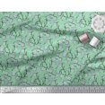 thumbnail image 2 of Soimoi Tissu Poly Georgette Imprimé Floral Fleur au Mètre 42 Pouces de Large, 2 of 5