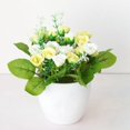 thumbnail image 4 of Simulated Flower Pot Colorful Roses Floor Decoration Plastic Showcase Home Yard Simulation Bonsai for Dinning Table, 4 of 9