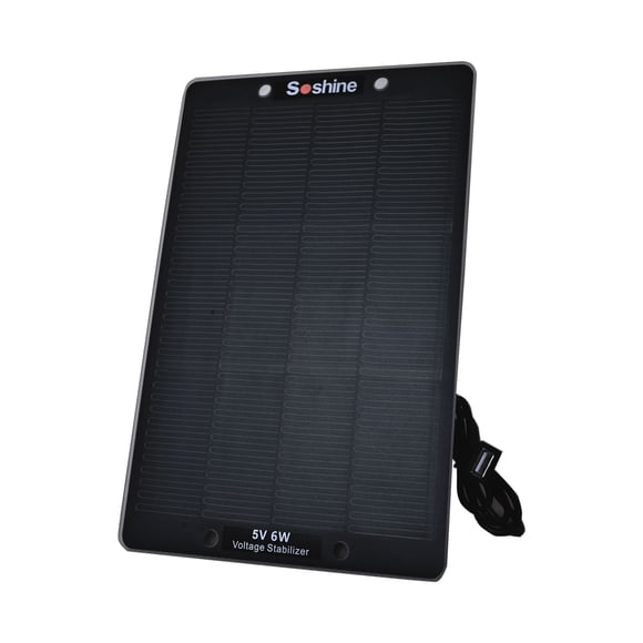 Mini Solar Panel,5V 6W USB Monocrystalline Solar Panel Charger,Waterproof solar charger with Built-in Voltage Stabilization System for Smart Phone,Power Bank and GPS Unit