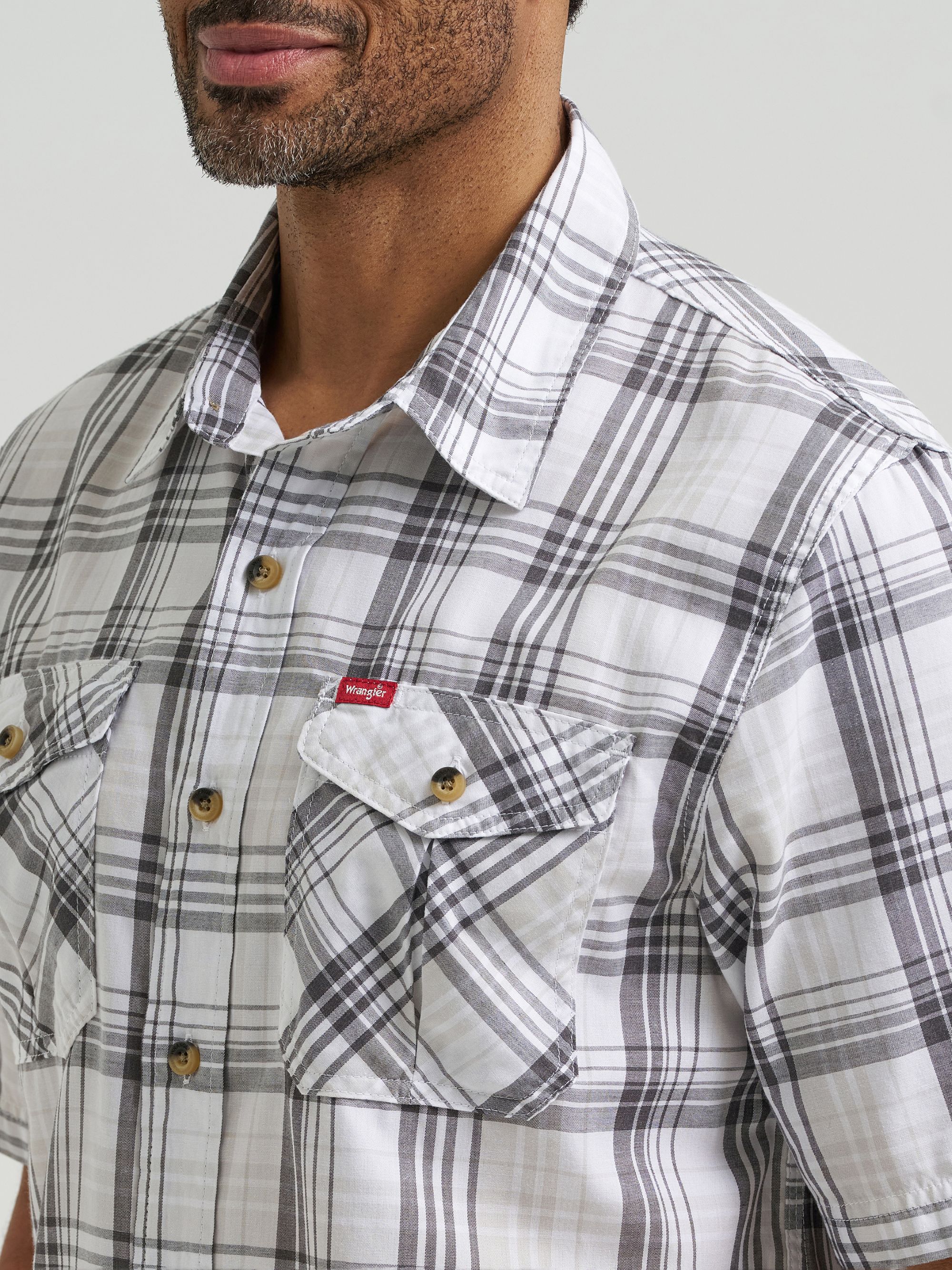 Chemise tissée à manches courtes pour hommes Wrangler