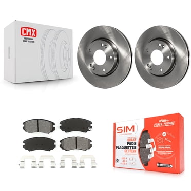 Transit Auto Ensemble de Disques de Frein avant et de Plaquettes Semi-Métalliques pour Voiture Hyundai Kia Sonata Tucson Soul Sportage Tiburon Optima Magentis K8S-100397