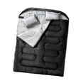 thumbnail image 4 of Almencla Double Sleeping Bag Portable for Outdoor Activities Mountaineering Black, 4 of 8