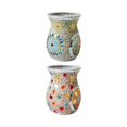 thumbnail image 1 of GROWTH TANK 2pcs Mosaic Glass Oil Burner Candle Holder Melt Decor StyleF, 1 of 8