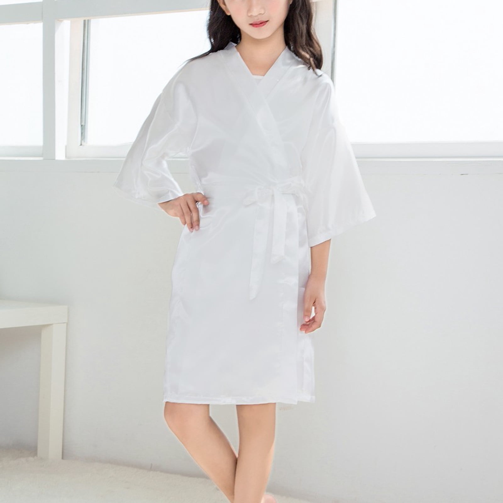 Gift TIMIFIS Boys Girls Robe Hooded Bathrobe Toddler Robes Soft Lightweight Toddler Spring and Summer Pajamas Unisex Dressing Gown for Kids - Spring/Summer