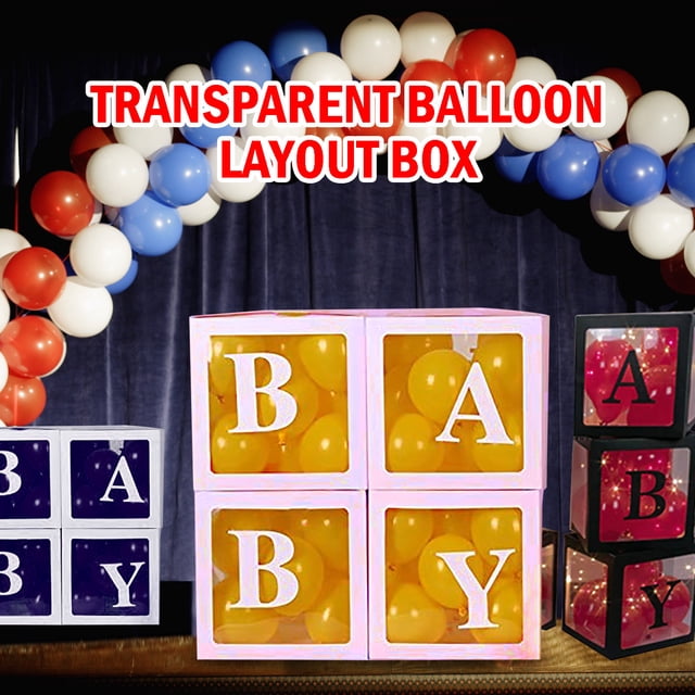 Vaidha Transparent Box Birthday Party Surprise Box Wedding Venue Decoration Props