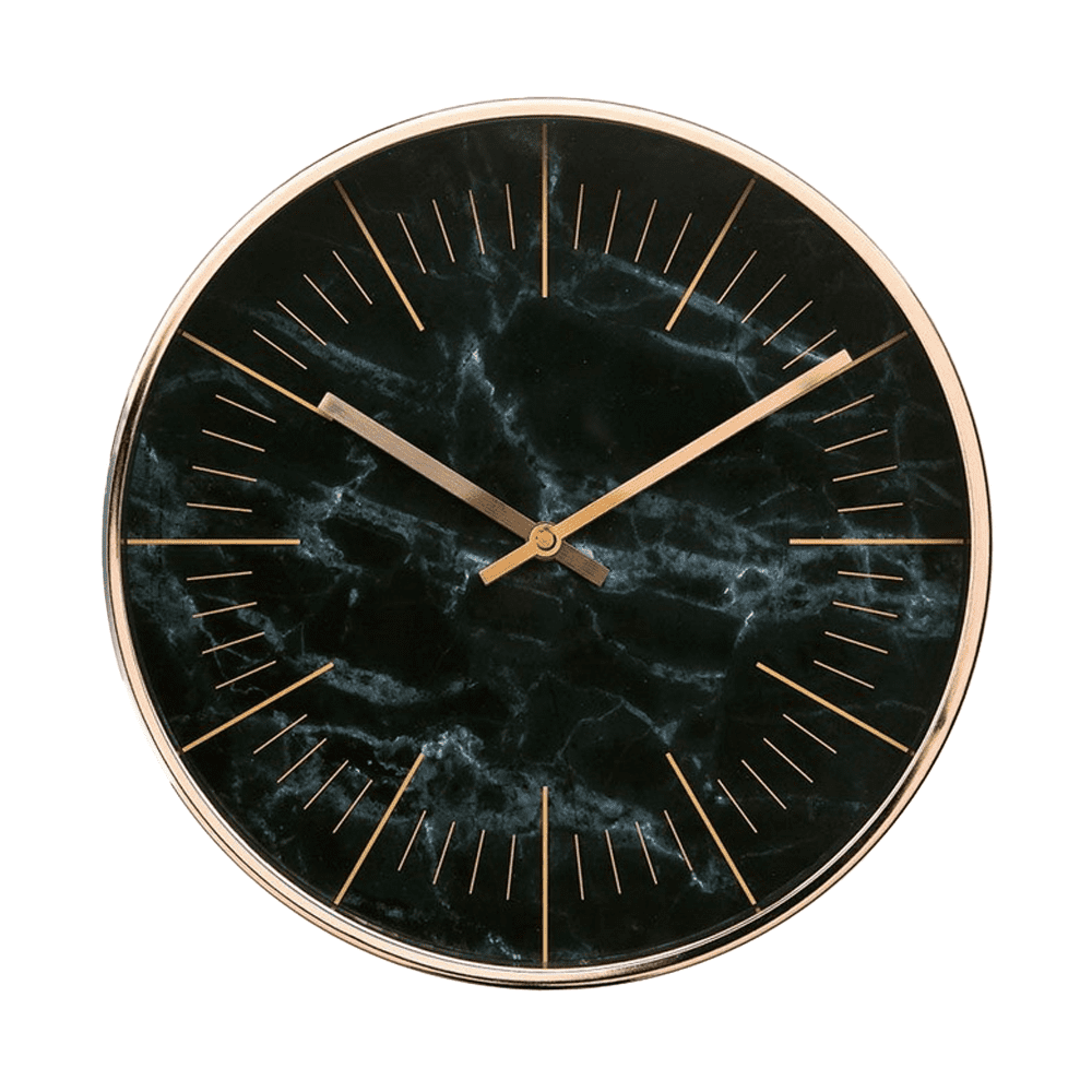 Indoor/Outdoor Retro Round Waterproof Wall Clock with Thermometer, Quartz Wall Clock Home/Patio Decor
