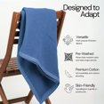 thumbnail image 3 of King 100% Cotton 4 Layered Blanket [Navy Blue], 3 of 15