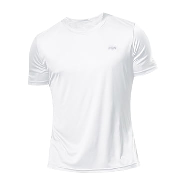 Ketyyh-chn99 Shirts for Men Casual Under Shirts for Men 2024 Summer Men's Regular Short-Sleeve Crewneck Fit Pocket T-Shirt White,M