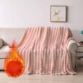 thumbnail image 1 of Suncoda Blanket, Solid Colour Flannel Rabbits Hair Blanket Nap Cover Blanket Heavy Sofa Blanket Velvet Blanket, 1 of 8