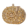 thumbnail image 4 of Sac Pochette pour Femme Soirée Pochette Strass Perlé Poche Pochette Sac à Main Mariage Or, 4 of 8