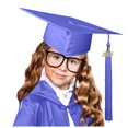 thumbnail image 2 of MIASHUI Kids Kindergarten Graduation Caps with Tassel Preschool Uniform Accessories,Purple,M, 2 of 4
