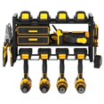 thumbnail image 2 of MesaSe Power Tool Organizer Drill Holder Wall Mounted Garage Tool Organizer and Storage Metal Drill Storage Rack 3-Tier Power Tool Organizer Heavy Duty Utility Storage Rack for Drill, 2 of 11