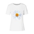thumbnail image 4 of BVOFAR Hauts pour Femmes Été Tendance T-Shirts Graphiques Marguerite Décontractés Coupe Ample Blouses Col Rond Manches Courtes Chemises 2025, 4 of 4