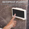 thumbnail image 4 of Czzoypi Waterproof Shower Phone Case, Universal Touchscreen Phone Holder for Bathroom Kitchen Wall, HD Viewable Shower Phone Mount with Strong Adhesion for 4-6.8 Inch Cell Phones, White, 4 of 7