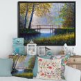 thumbnail image 3 of Designart Morning Sunlight and The Awakening Spring Forest FLOAT FRAME WALL ART, 3 of 4