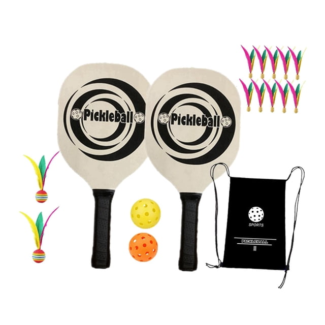 Ruiboury Pickleball Rackets Balls Paddleball Set Optimally Designed With High Visibility For All Skill Levels Pickleball Paddles