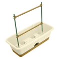 thumbnail image 1 of Jardinière Balcon Résine Rectangle Nordique Jardinière Boîte pour Jardin Extérieur Porche Beige, 1 of 10