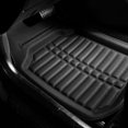 thumbnail image 2 of FH Group PU Leather Floor Mats for Auto Car SUV Van Deep Tray Waterproof - Black, 2 of 6