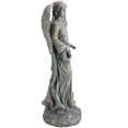 thumbnail image 2 of Northlight 26" Distressed Finish Angel with Floral Wreath Outdoor Garden Figure, 2 of 3