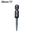 thumbnail image 1 of 1 Pcs 50mm Blue Magnetic Torx Screwdriver Bits Set Electric Screwdriver T5-T40, 1 of 9