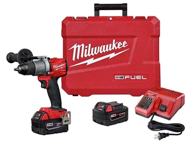 M18 Fuel 18V 1/2" Cordless Drill Driver Kit - with 2 Batteries, Charger and Tool Case