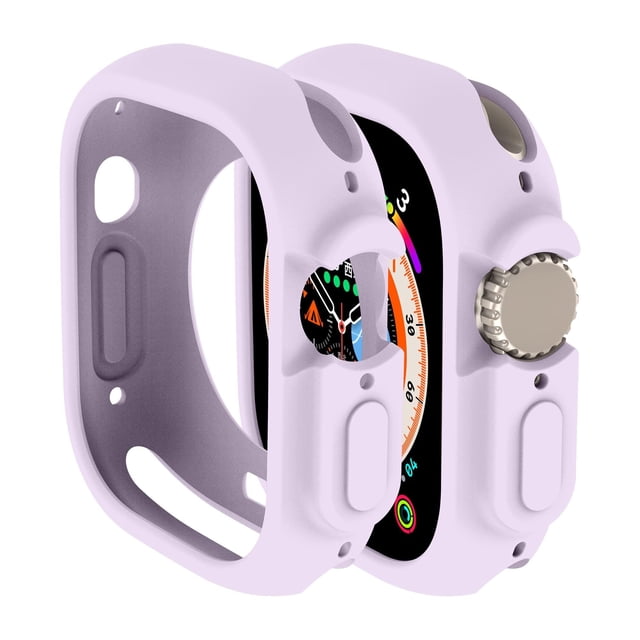 LEIXIUER(1Pack/3Pack) Compatible with Apple Watch Ultra case 49mm All-Round Shockproof TPU Silicone Protective Cover Bumper Shock-Absorbing Scratch-Resistant Protective case for Apple Watch Ultra 49mm