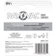 thumbnail image 4 of Rayovac High Energy 9V Batteries (1 Pack), Alkaline 9 Volt Batteries, 4 of 6