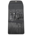 thumbnail image 3 of XYAIYT 16pcs Stainless Steel Nail Clippers Set with Folding Bag Cutter Kit and Scissors Portable Manicure Set for Home and Travel Includes High Grade Leather Case Rustproof, 3 of 4