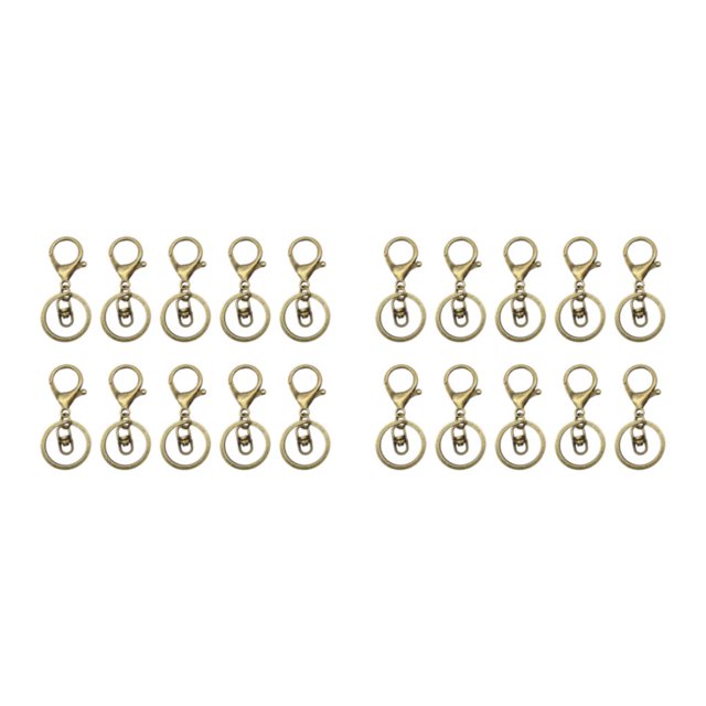VONKY 10pack/lot multifunctional Metal Key Chain Snap Hooks For DIY Jewelry Accessories Ancient cyan 2Set