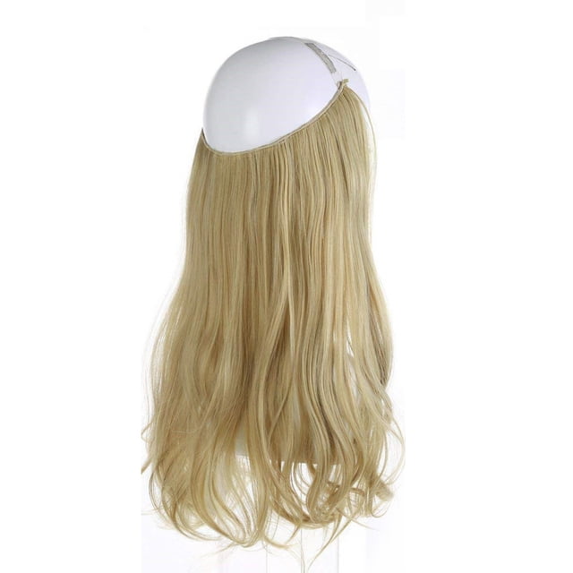 Extensions de Cheveux Longs Recourbants Invisibles Fil Secret une Pièce Extension de Cheveux Aguichant Ondulée Perruque Résistante à la Chaleur Synthétique pour Femmes Cosplay Fête Usage Quotidien