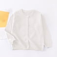 thumbnail image 2 of LOVZFMLL Chandails pour Tout-Petits Garçons Filles, Tricot Douillet Uni en Pur Coton Décontracté à Boutons devant, Col Ras du Cou, Manches Longues, Haut Chandail, Vêtements d'Automne 3-4 Ans Vêtements Garçons Filles, 2 of 6