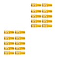 thumbnail image 3 of Thinsony 10 Pcs Bicycle Cable End Caps Professional Wear-resistant Universal Shifting Shifting Gold 2Set, 3 of 6