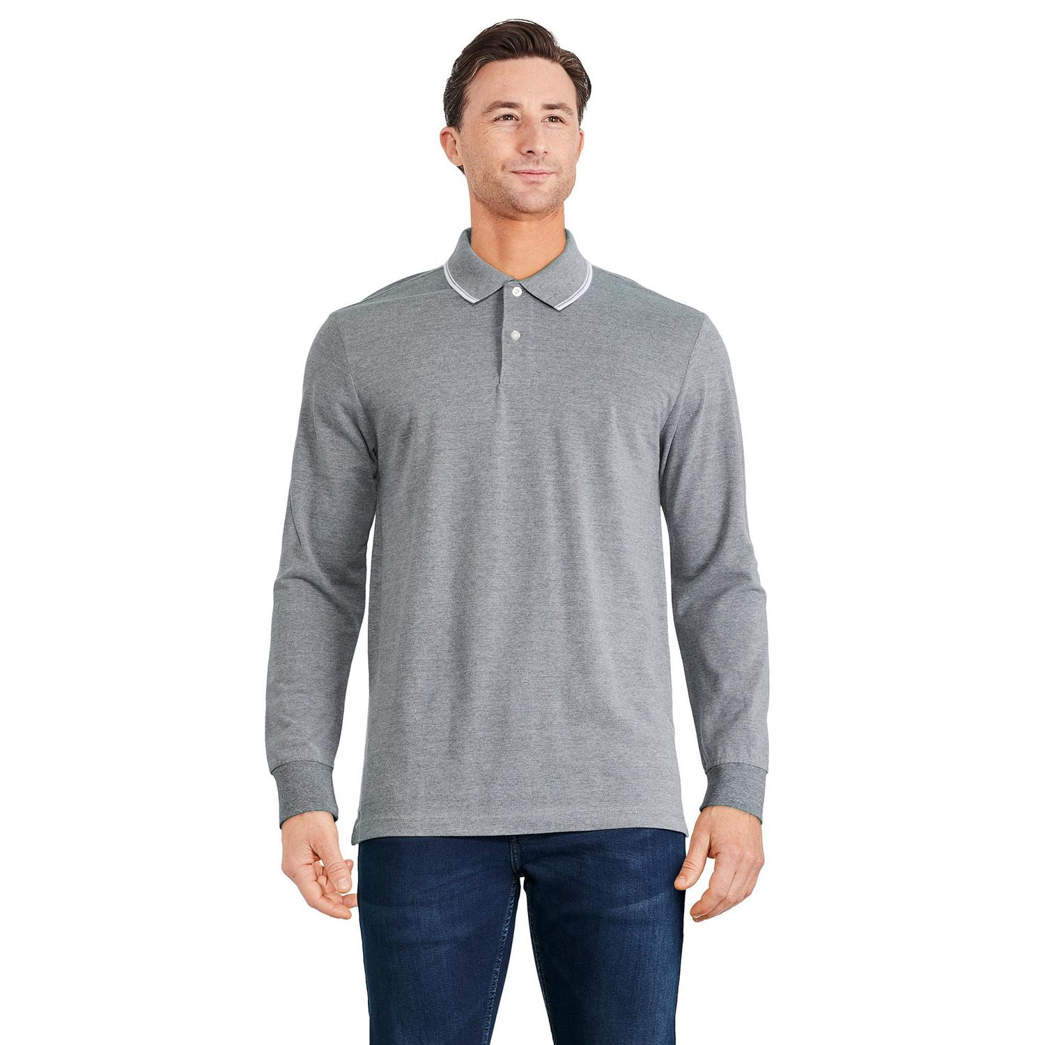 Polo à manches longues George pour hommes