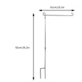 thumbnail image 2 of RYRDWP HOOSUN Garden Flag Stand, Premium Garden Flag Pole Holder Metal Powder-Coated Weather-Proof Paint With One Clip And Two Spring Stoppers Without Flag, 2 of 3