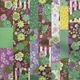 thumbnail image 1 of oneOone Viscose Jersey Green Fabric Asian Mix Floral Craft Projects Decor Fabric Printed By The Yard 60 Inch Wide, 1 of 4